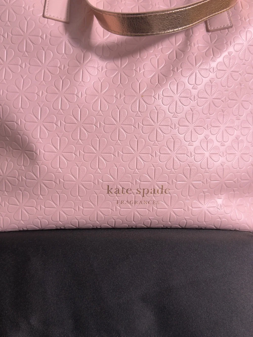 Kate Spade New York Pink Embossed Tote Bag VIP Fragrance Exclusive XL